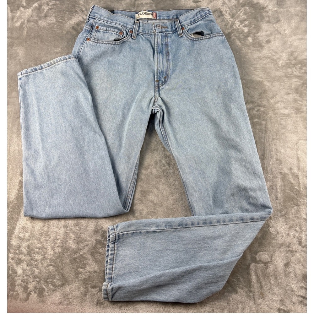 Levi's Jeans Mens 34x34 550 Relaxed Fit Light Wash Denim EUC